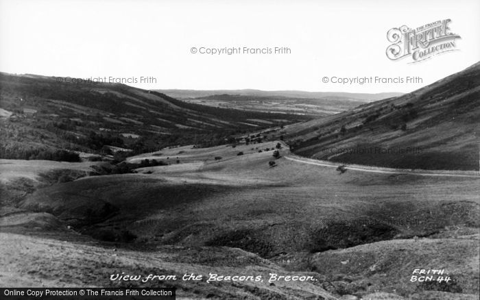 Photo of Brecon, View From The Beacons c.1955