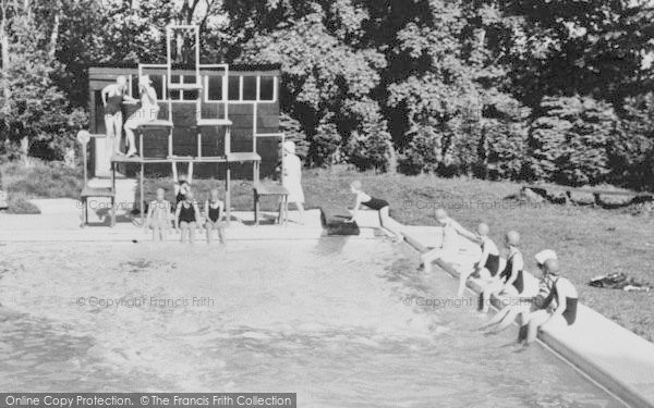 Photo of Bredenbury, Court, Girls, The Swimming Pool c.1960