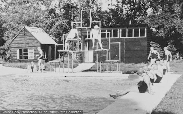 Photo of Bredenbury, Court, Swimming Pool Diving Board c.1960