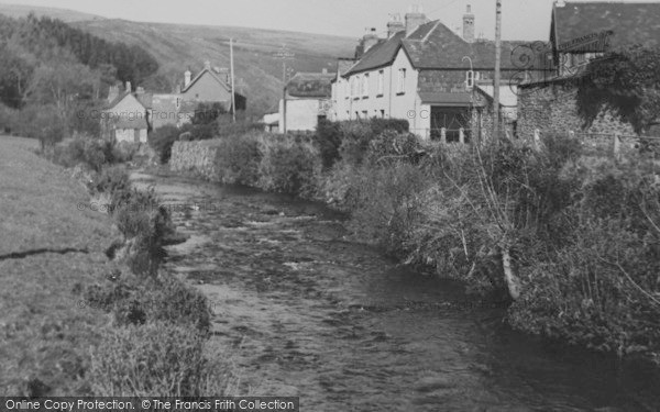 Photo of Brendon, River Lyn c.1955