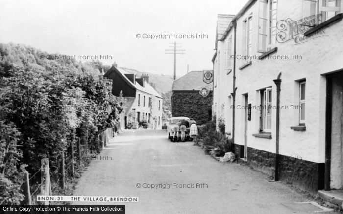 Photo of Brendon, The Village c.1960