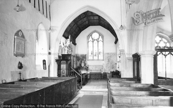 Photo of Brent Eleigh, Church Interior c.1960