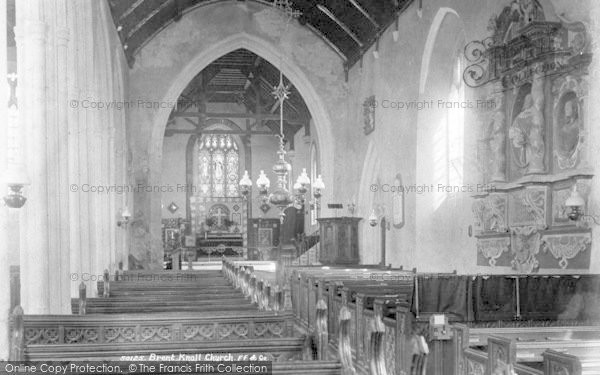 Photo of Brent Knoll, Church Interior 1903