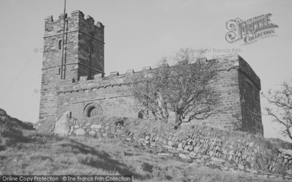 Photo of Brentor, Brent Tor Church c.1955
