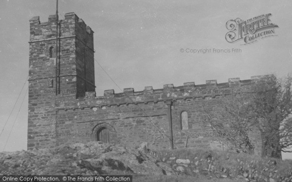 Photo of Brentor, Brent Tor Church c.1955