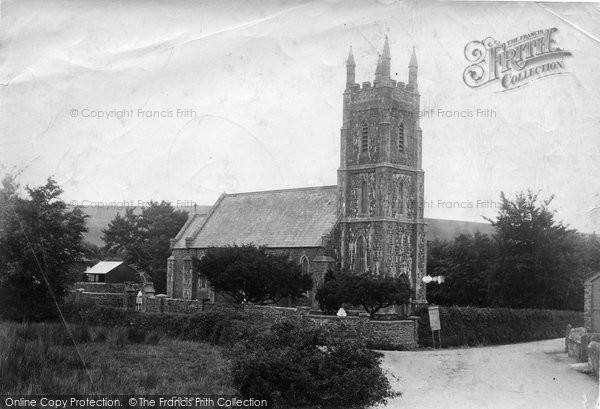 Photo of Brentor, Christ Church 1908