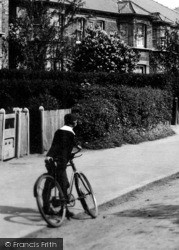 A Boy And A Bicycle, Ongar Road 1907, Brentwood
