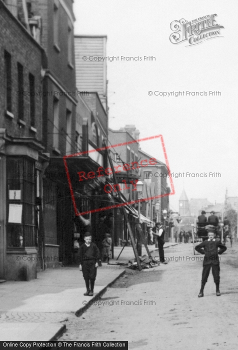 Photo of Brentwood, Boys In High Street 1895