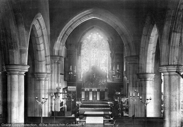 Photo of Brentwood, Hutton Church Interior 1906