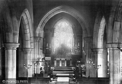 Hutton Church Interior 1906, Brentwood