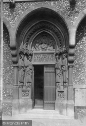 St Thomas Of Canterbury Church, West Door 1905, Brentwood
