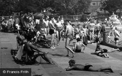 Swimming Pool, Sunbathing c.1955, Brentwood