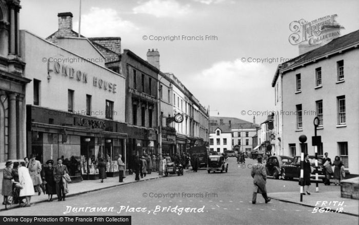 Photo of Bridgend, Dunraven Place c.1955