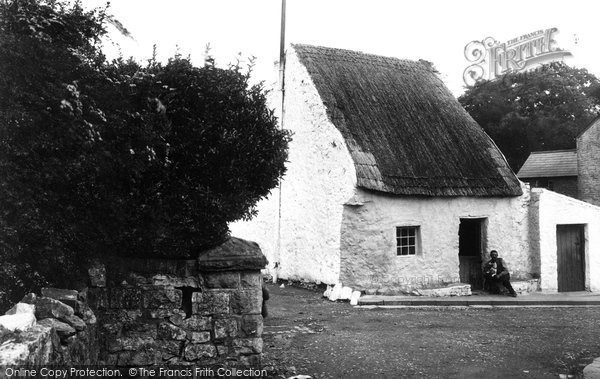 Photo of Bridgend, Old Cottage 1910