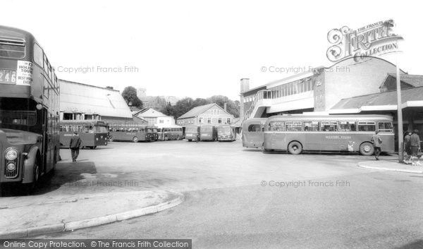 Photo of Bridgend, The Bus Station c.1960