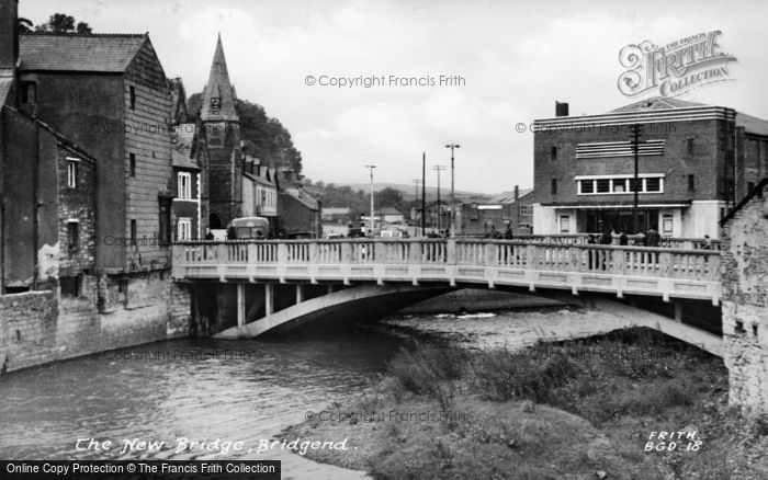 Photo of Bridgend, The New Bridge c.1955