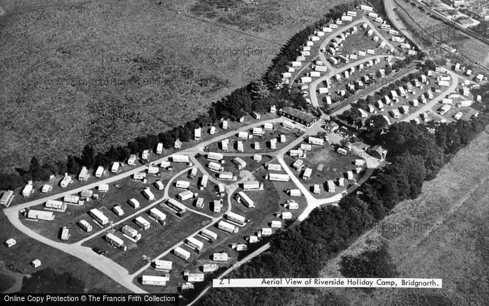 Photo of Bridgnorth, Aerial View Of  Riverside Holiday Camp c.1960