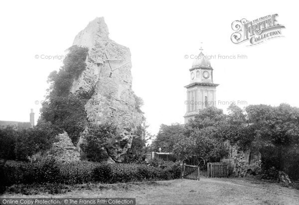 Photo of Bridgnorth, Castle And St Mary's Church 1896