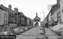 High Town And Town Hall c.1965, Bridgnorth