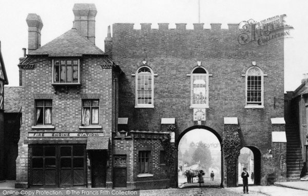 Photo of Bridgnorth, North Gate and Fire Station 1896