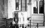 Bridgnorth, St Leonard's Church Font 1896