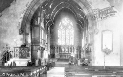 St Leonard's Church Interior 1896, Bridgnorth