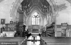 Bridgnorth, St Leonard's Church interior c1960