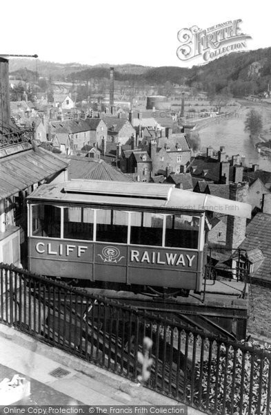 Photo of Bridgnorth, The Cliff Railway c.1955