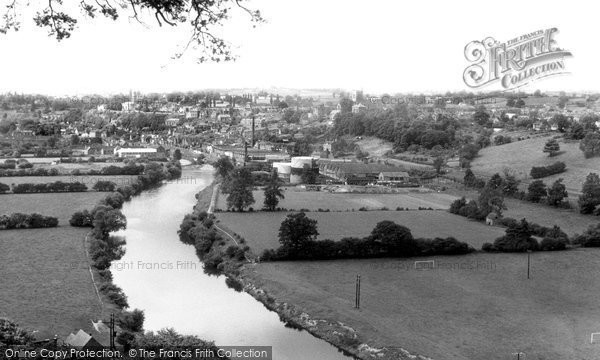 Photo of Bridgnorth, The River Severn From High Rock c.1955