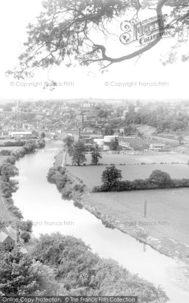 Photo of Bridgnorth, The River Severn From High Rock c.1955