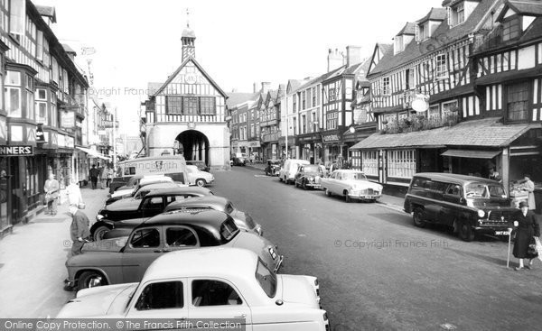 Photo of Bridgnorth, Town Hall And High Street c.1960