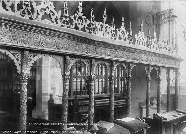 Photo of Bridgwater, Church, Corporation Pew 1901