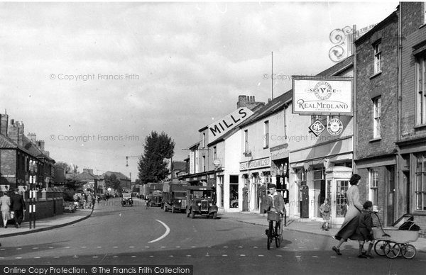 Photo of Bridgwater, Monmouth Street c.1955