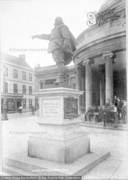 Photo of Bridgwater, Robert Blake Statue 1901