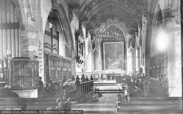 Photo of Bridgwater, St Mary's Church Interior 1890