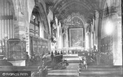 St Mary's Church Interior 1890, Bridgwater