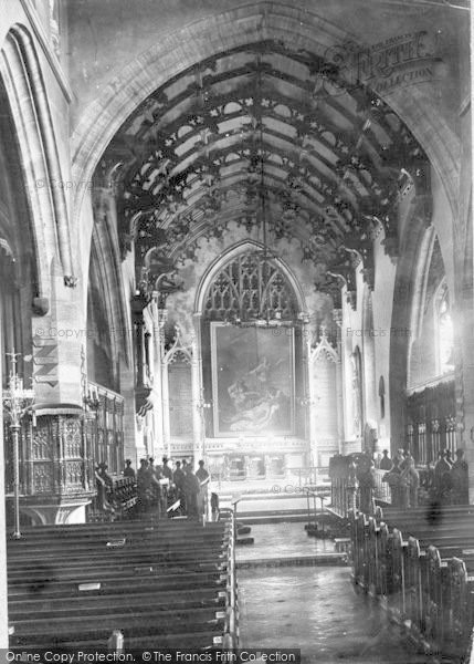 Photo of Bridgwater, St Mary's Parish Church Interior 1890