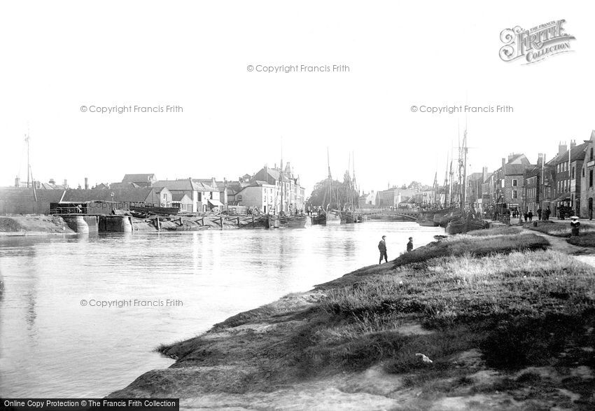 Bridgwater, the River Parrett 1897