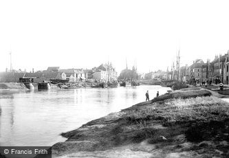 Bridgwater, the River Parrett 1897
