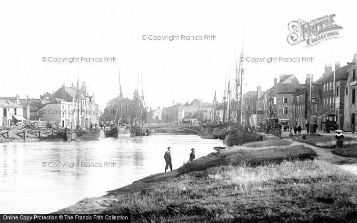 Photo of Bridgwater, The River Parrett And Bridge 1897