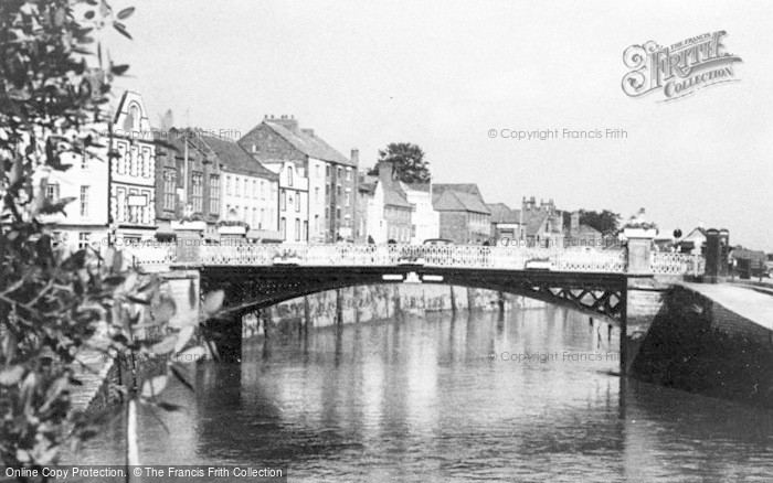 Photo of Bridgwater, Town Bridge And River Parrett c.1960