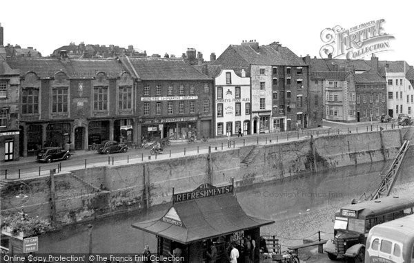 Photo of Bridgwater, West Quay c.1955