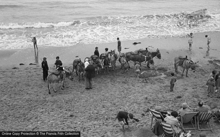 Photo of Bridlington, Beach, Donkeys c.1958