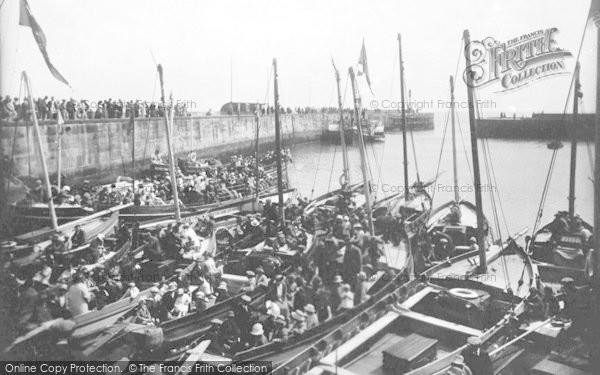 Photo of Bridlington, Boats In The Harbour 1923