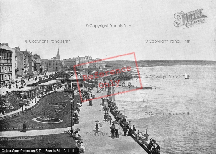 Photo of Bridlington, Looking Down Prince's Parade c.1895