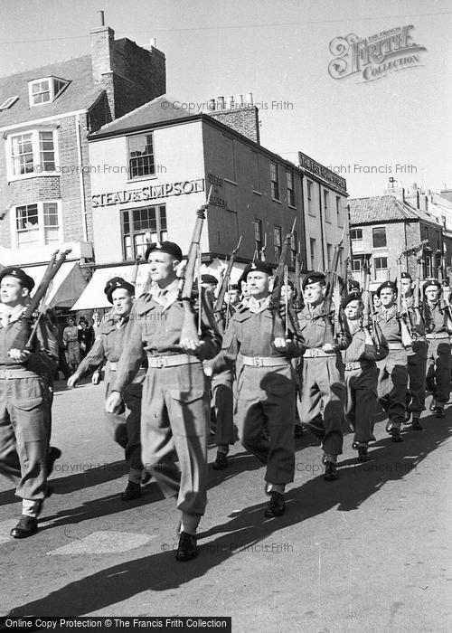 Photo of Bridlington, Military Parade c.1955