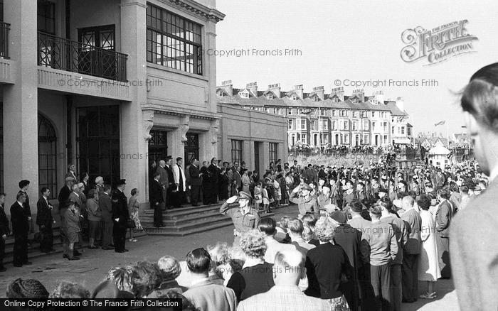 Photo of Bridlington, Military Parade, Salute c.1955