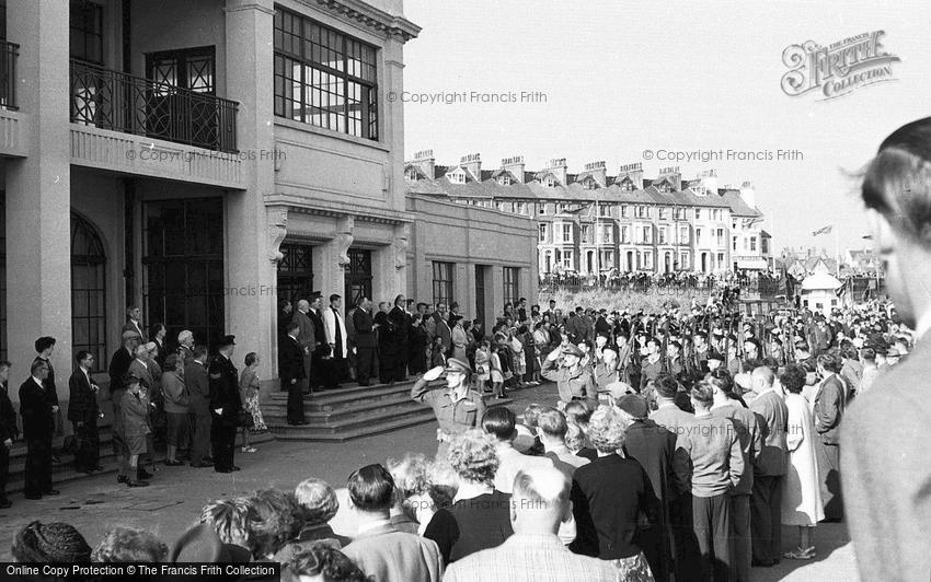 Bridlington, Military Parade, Salute c1955