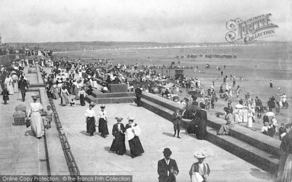 Photo of Bridlington, New Victoria Terrace And Sands 1908