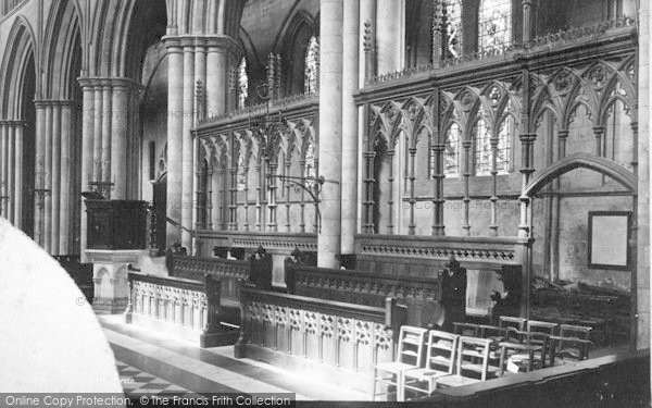 Photo of Bridlington, Priory Church, New Screen c.1885